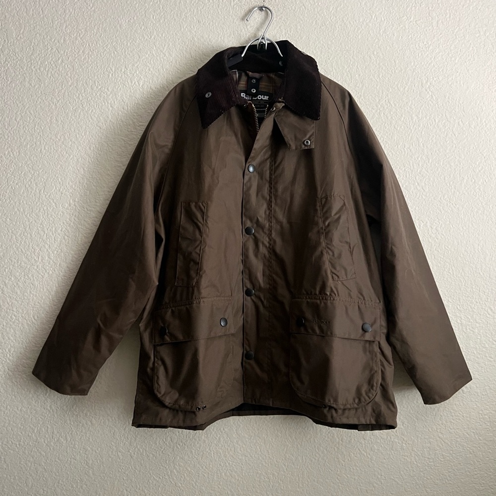 Barbour BEDALE MENS BROWN COATED Cotton Wax Jacket $470 NEW RARE